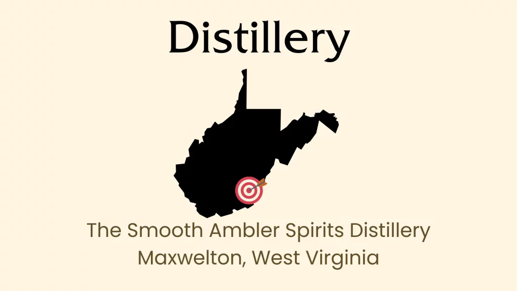 Smooth Ambler Distillery, Maxwelton, West Virginia map