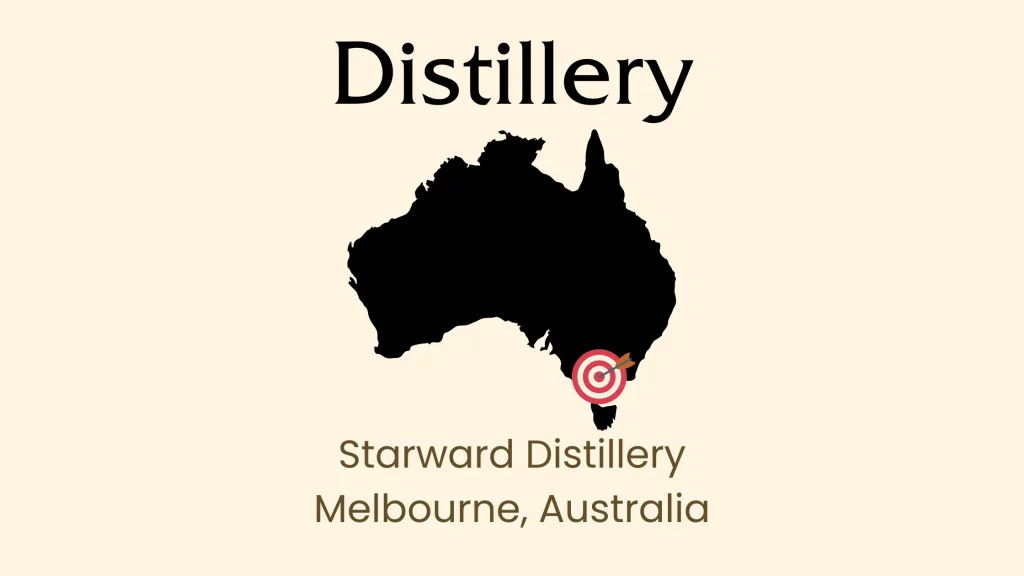 Starward Distillery location in Melbourne, Australia map